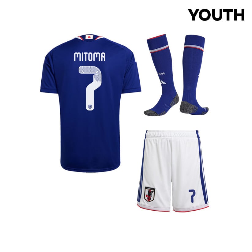 Kaoru Mitoma 7 Japan 2026 YOUTH Home Kit Set – Blue/White