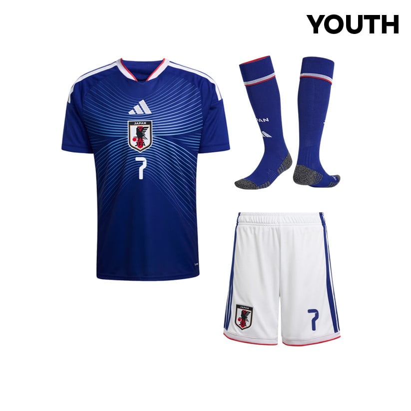 Kaoru Mitoma 7 Japan 2026 YOUTH Home Kit Set – Blue/White