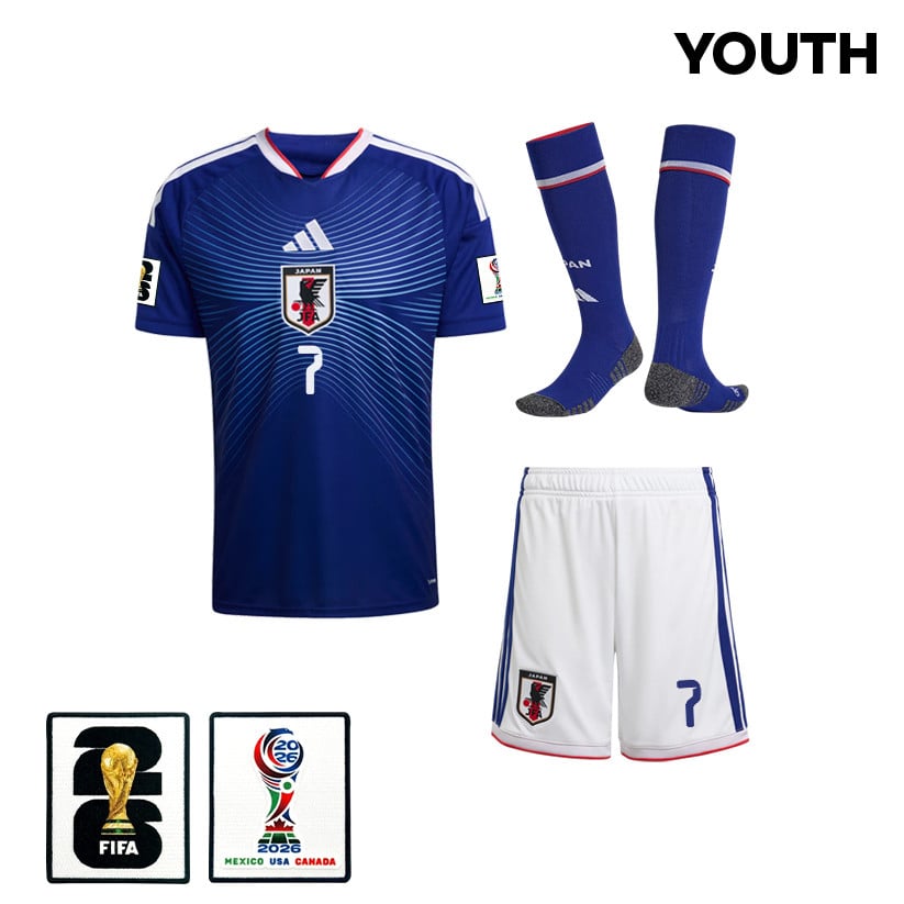 Kaoru Mitoma 7 Japan 2026 YOUTH Home Kit Set – Blue/White