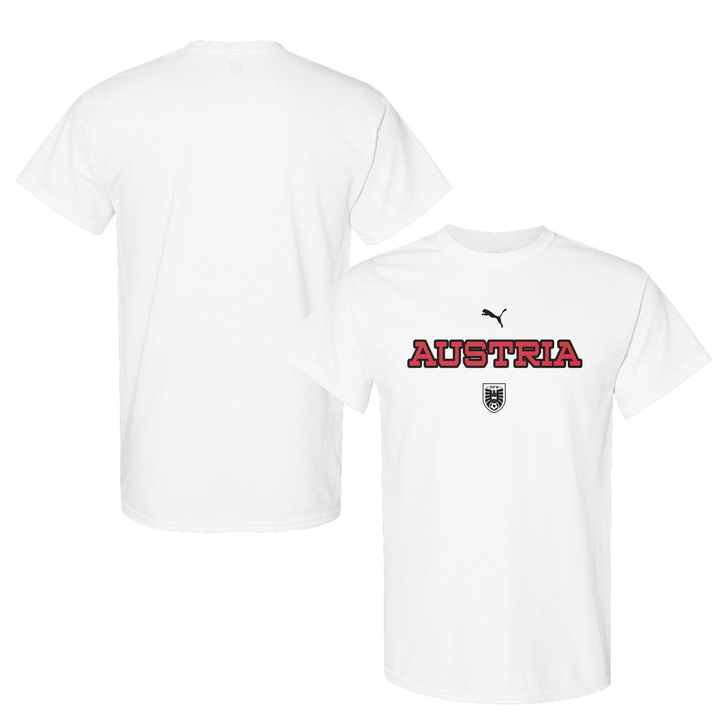 Austria National Team Inspired T-Shirt – World Cup 2026 Fan Edition - White