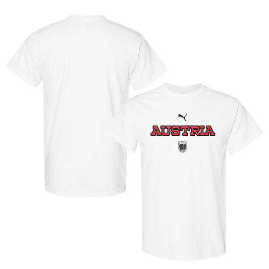 Austria National Team Inspired T-Shirt – World Cup 2026 Fan Edition - White