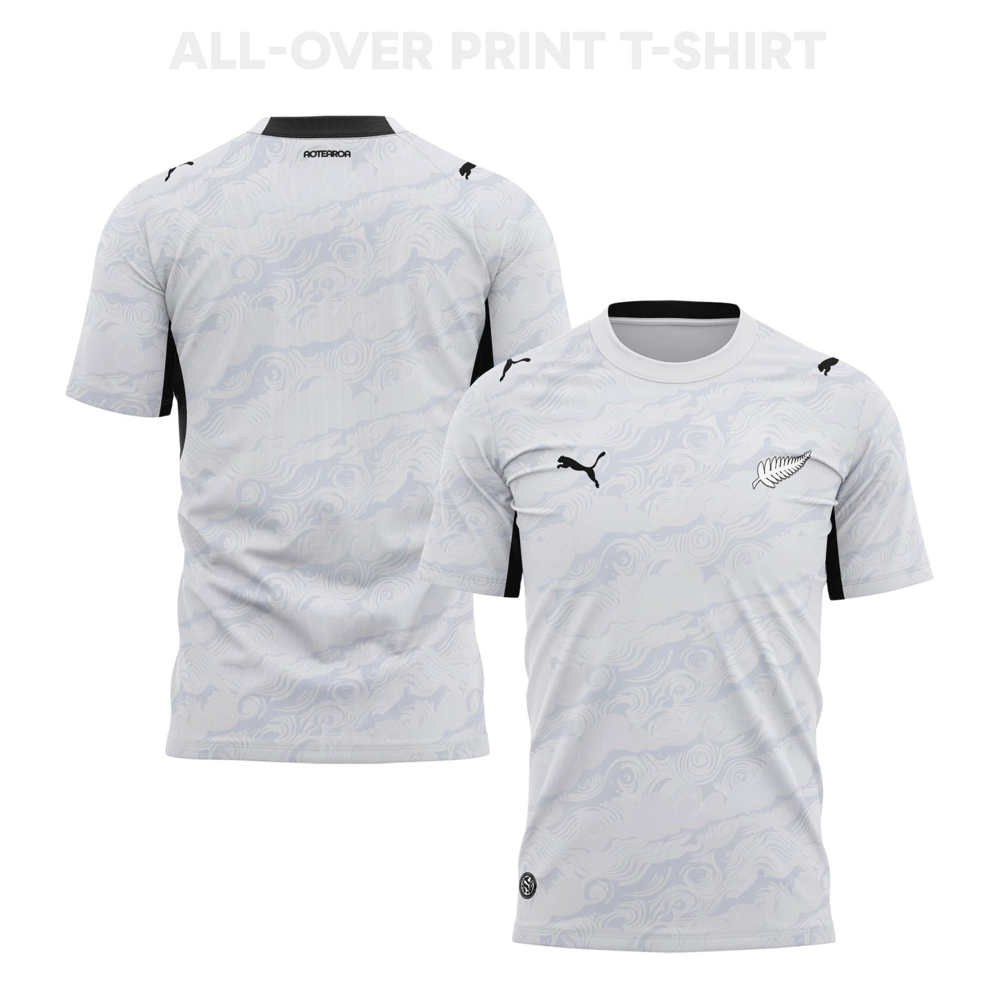New Zealand 2026 Away 3D T-Shirt Fully Printed – Unisex, White