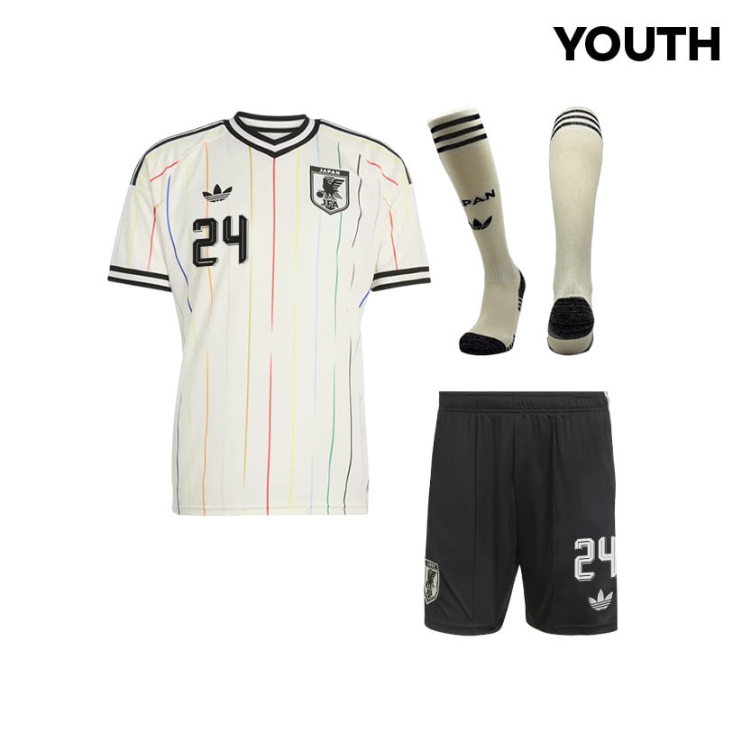 Kaishu Sano 24 Japan 2026 YOUTH Away Kit Set – Off White/Black