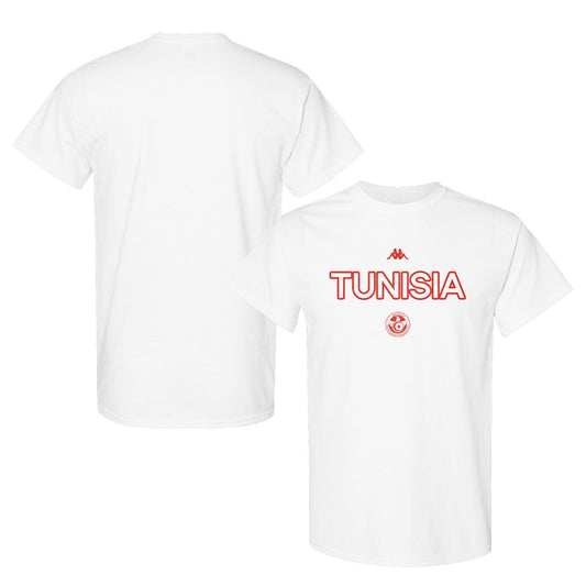 Tunisia National Team Inspired T-Shirt – World Cup 2026 Fan Edition - White