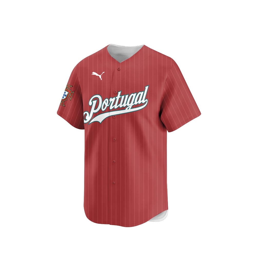 Portugal 2026 Inspired Retro Soccer Baseball Jersey – Personalized Full Print