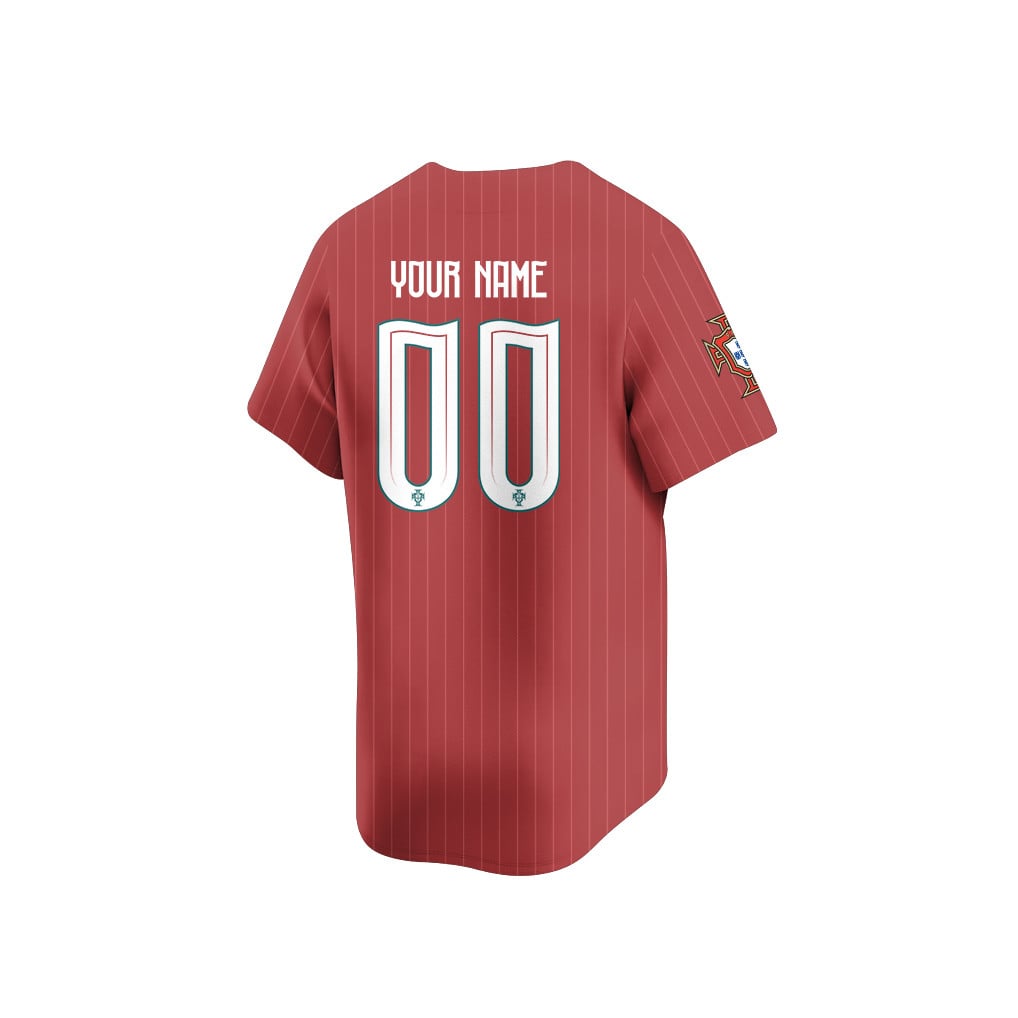 Portugal 2026 Inspired Retro Soccer Baseball Jersey – Personalized Full Print