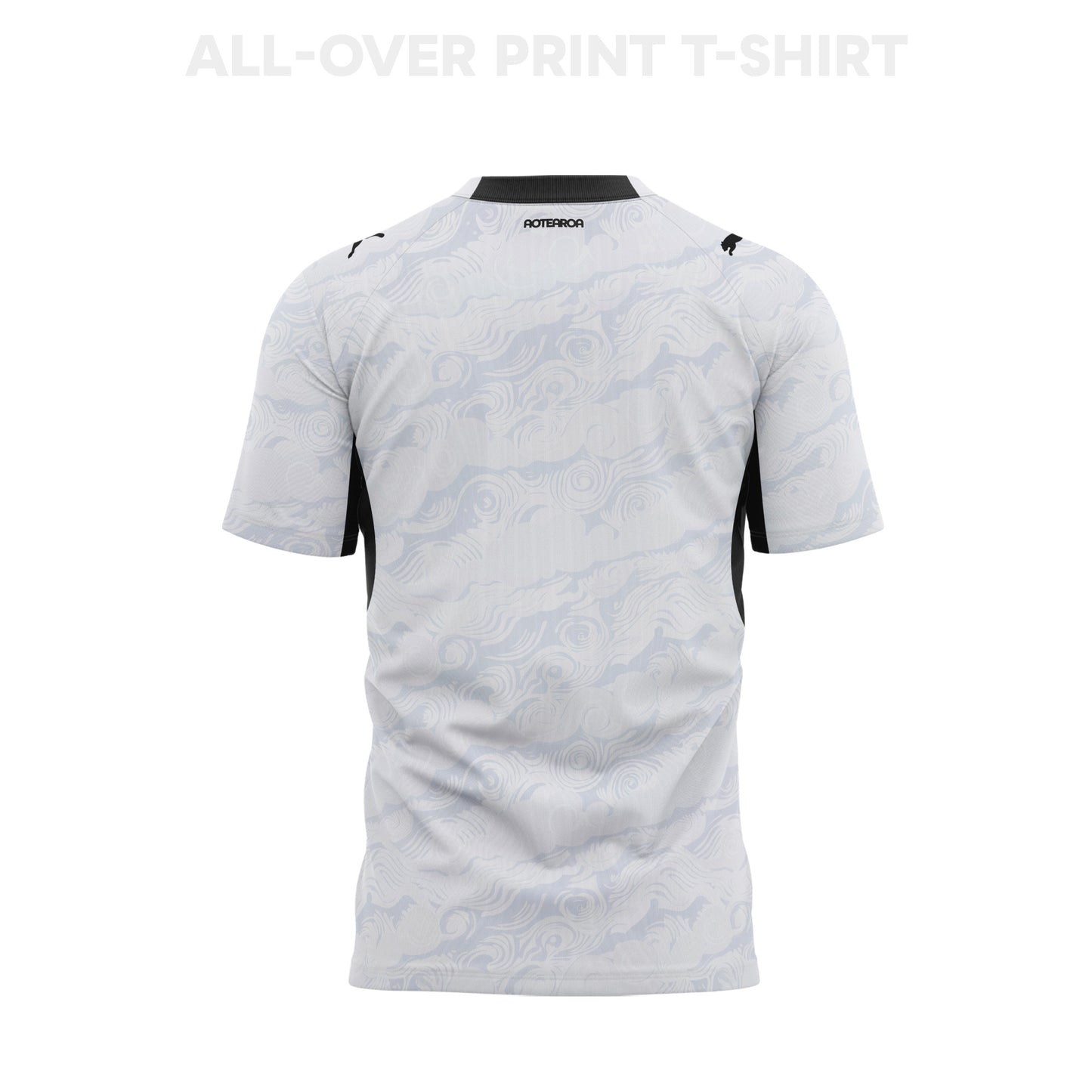 New Zealand 2026 Youth Away 3D T-shirt Fully Printed – White