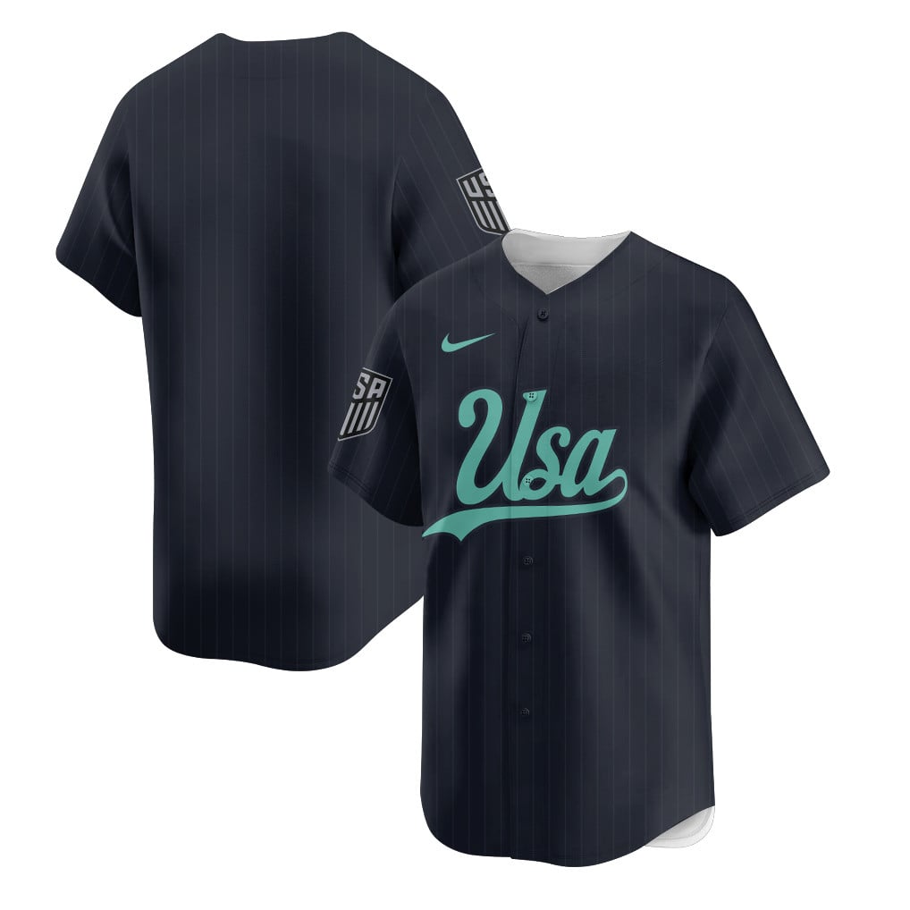 USA 2026 Inspired Retro Soccer Baseball Jersey – Full Print