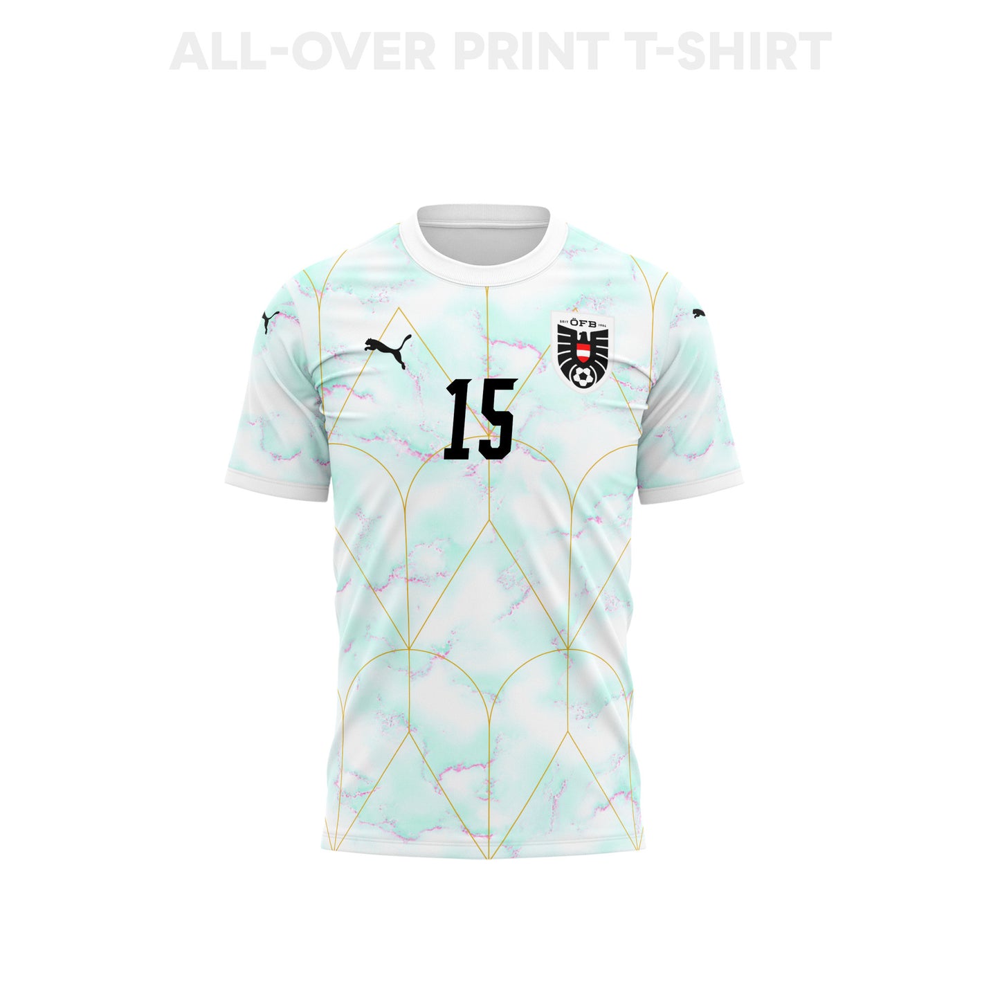 Philipp Lienhart 15 Austria 2026 Away 3D T-Shirt Fully Printed – Unisex, White