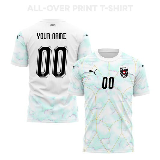 Austria 2026 Away 3D T-Shirt Fully Printed – Personalized – Unisex, White