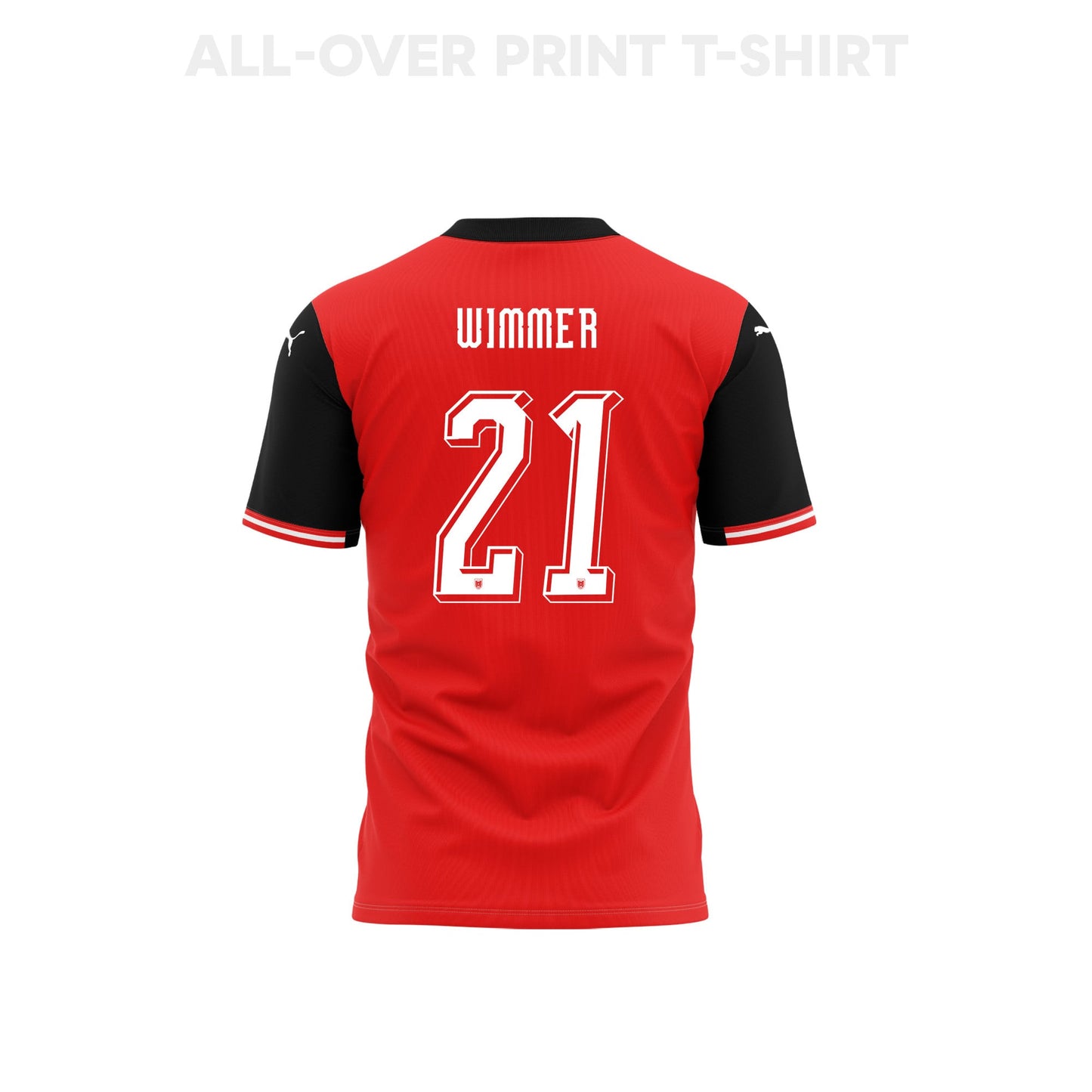 Patrick Wimmer 21 Austria 2026 Home 3D T-Shirt Fully Printed – Unisex, Red