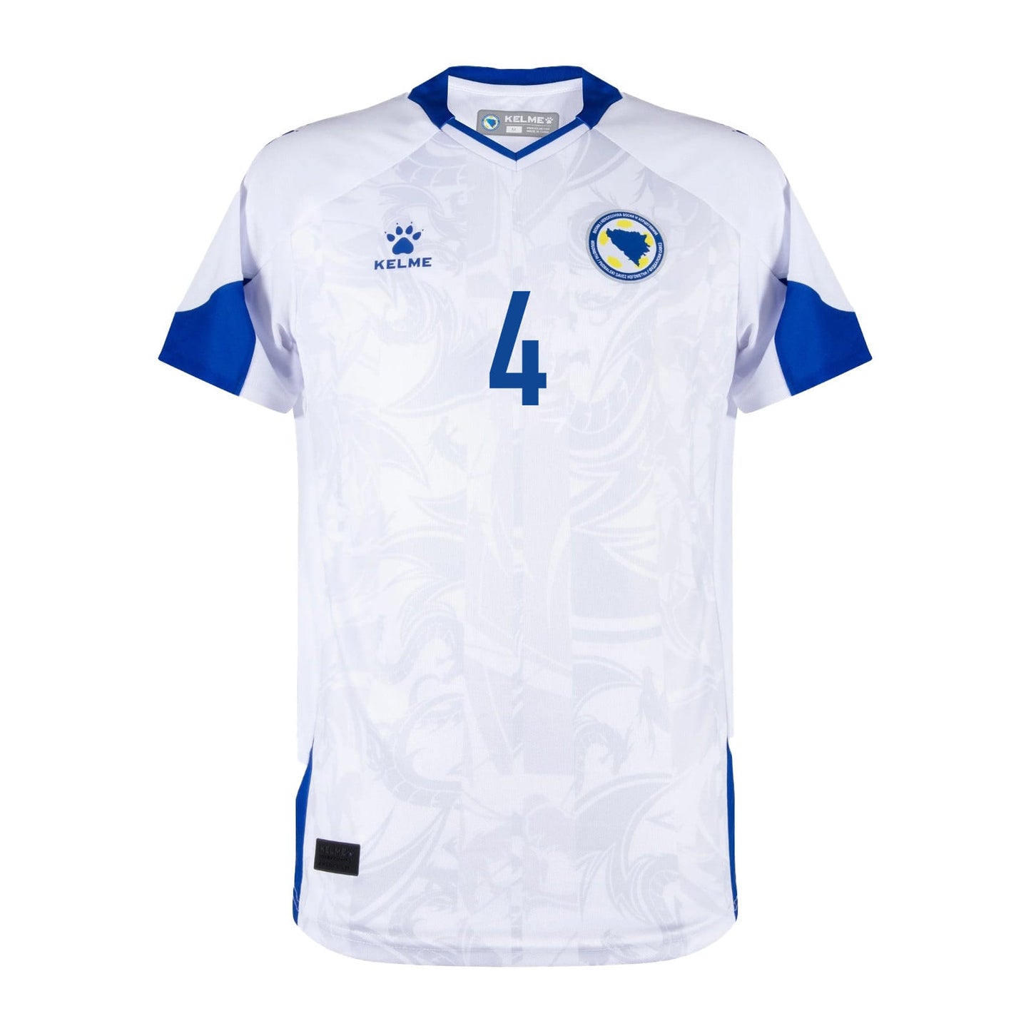 Tarik Muharemović 4 Bosnia and Herzegovina 2026 Away Jersey - White, Men
