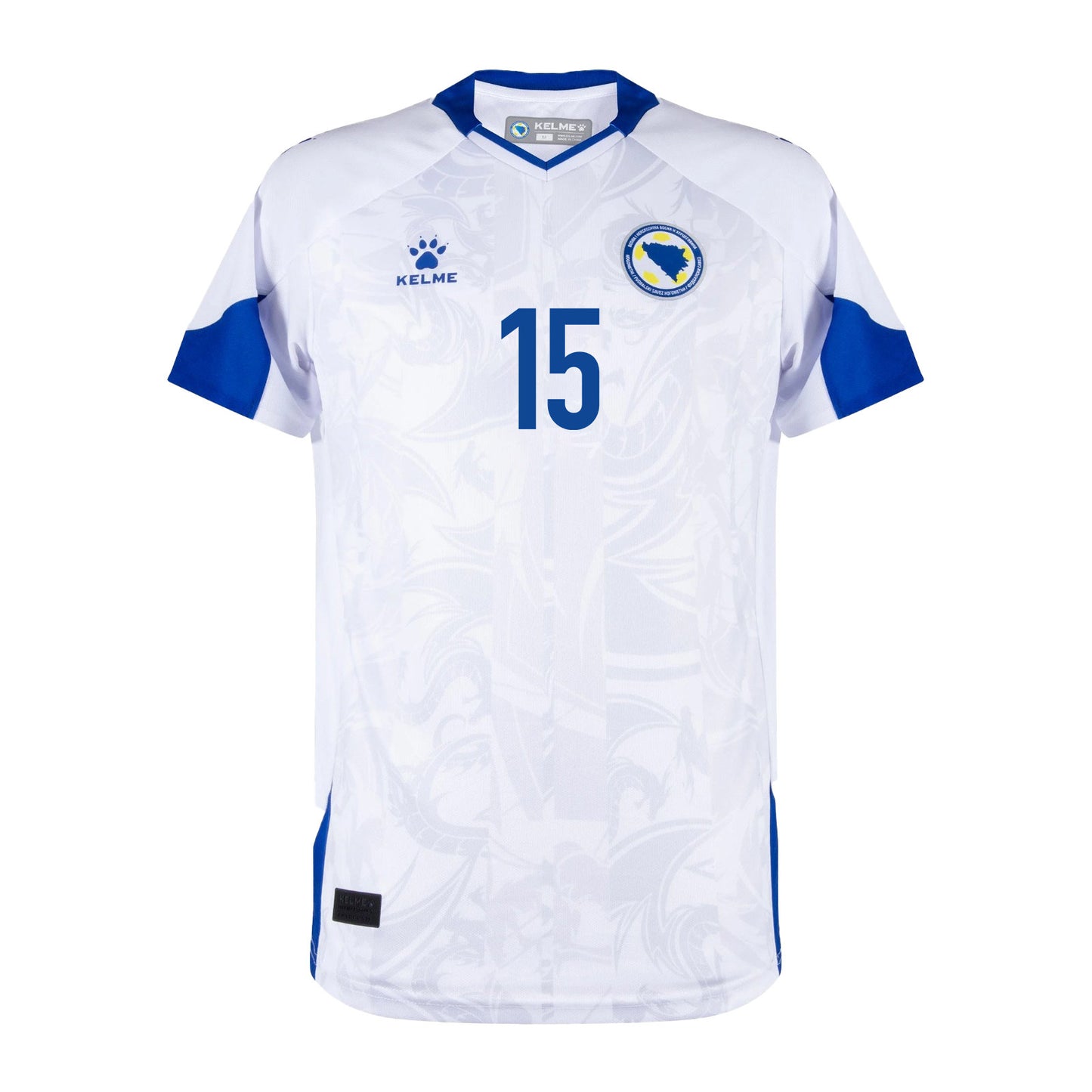 Amar Memić 15 Bosnia and Herzegovina 2026 Away Jersey - White, Men