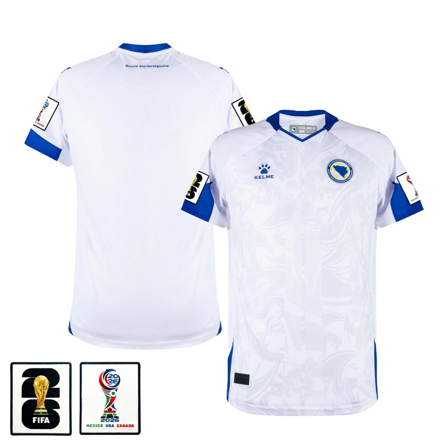 Bosnia and Herzegovina 2026 Away Jersey - White, Men