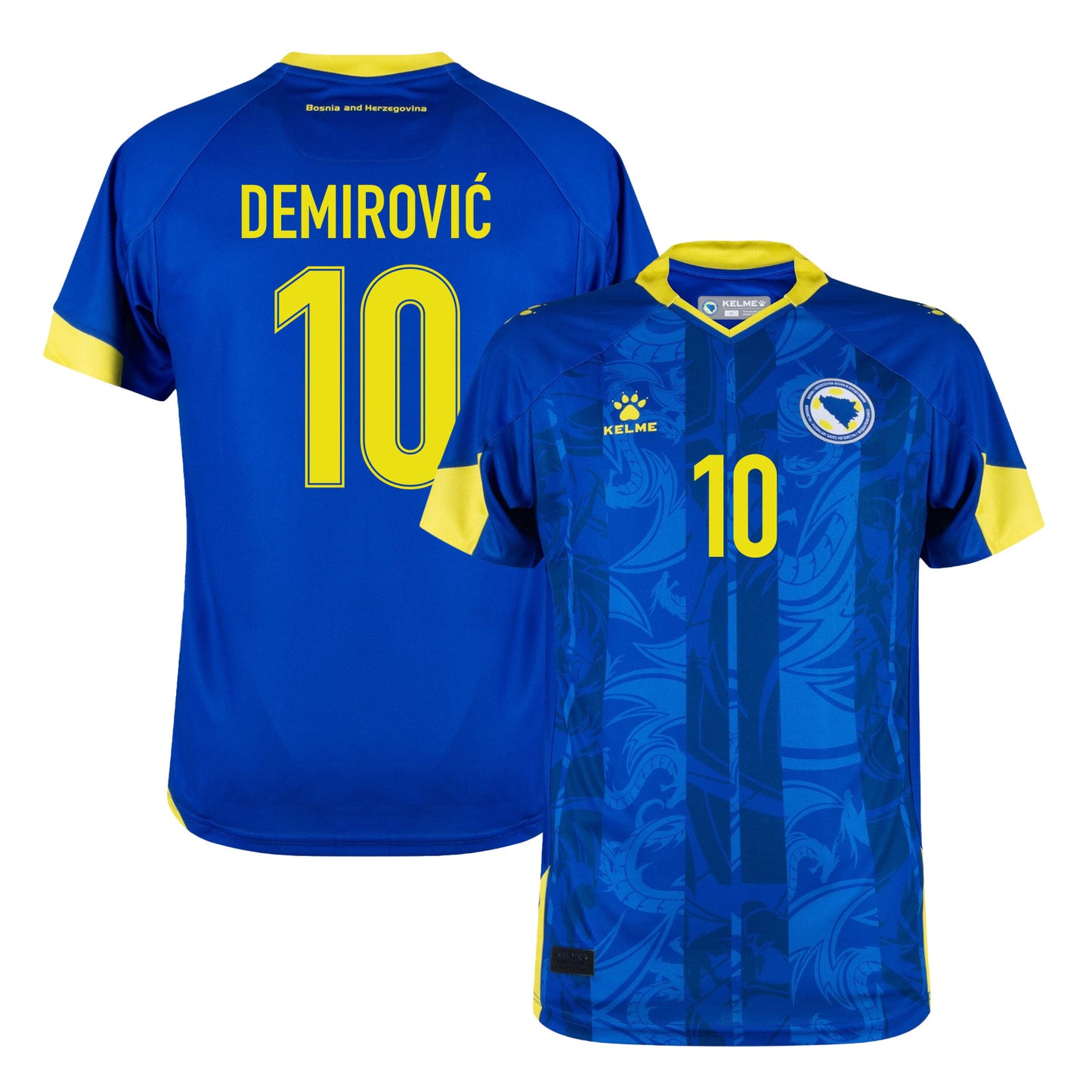 Ermedin Demirović 10 Bosnia and Herzegovina 2026 Home Jersey - Blue, Men