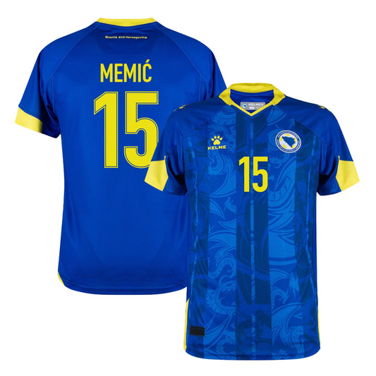 Amar Memić 15 Bosnia and Herzegovina 2026 Home Jersey - Blue, Men