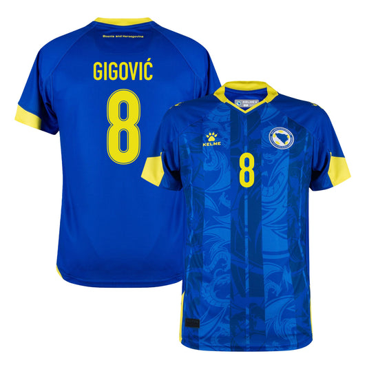 Armin Gigović 8 Bosnia and Herzegovina 2026 Home Jersey - Blue, Men