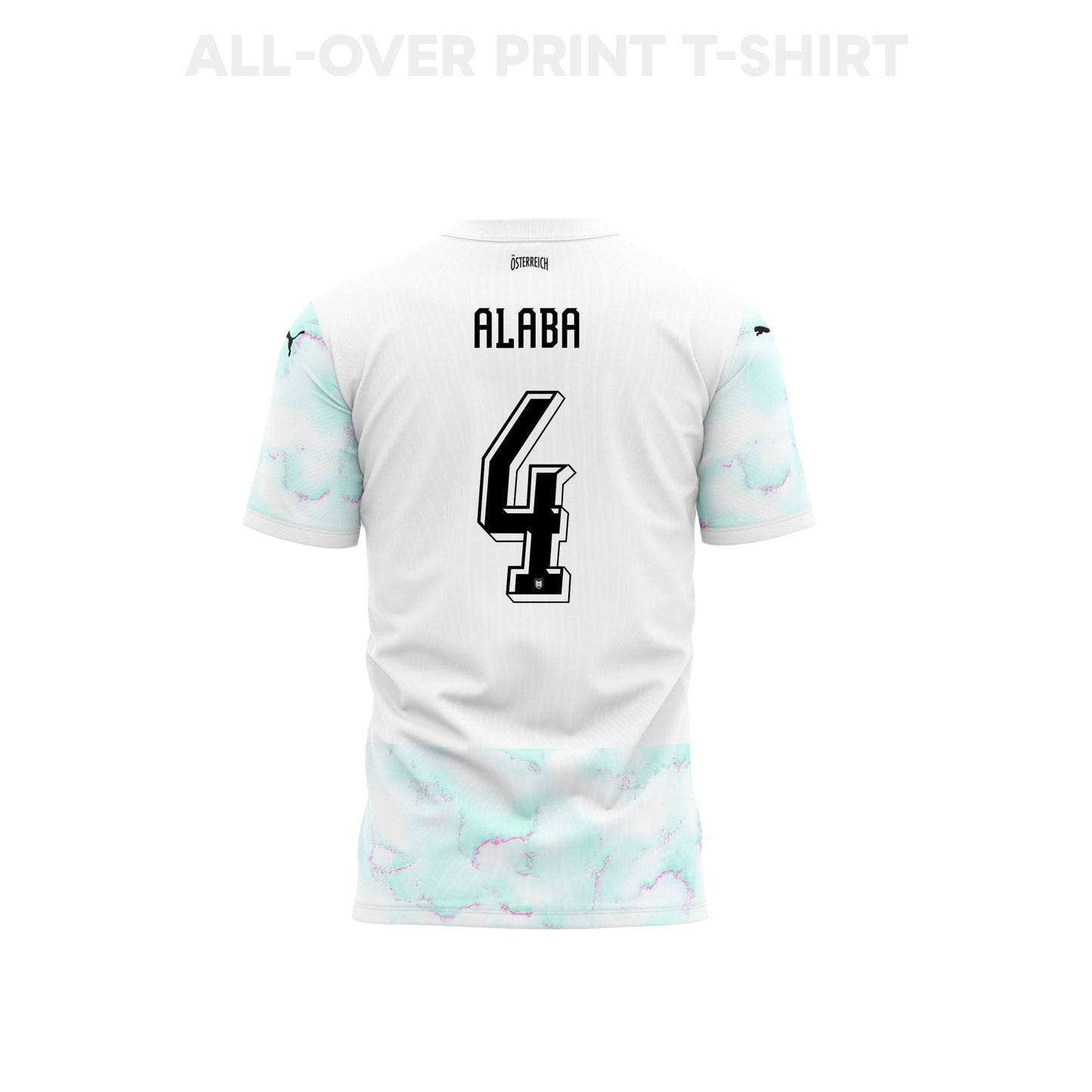 David Alaba 4 Youth Austria 2026 Away 3D T-shirt Fully Printed – White