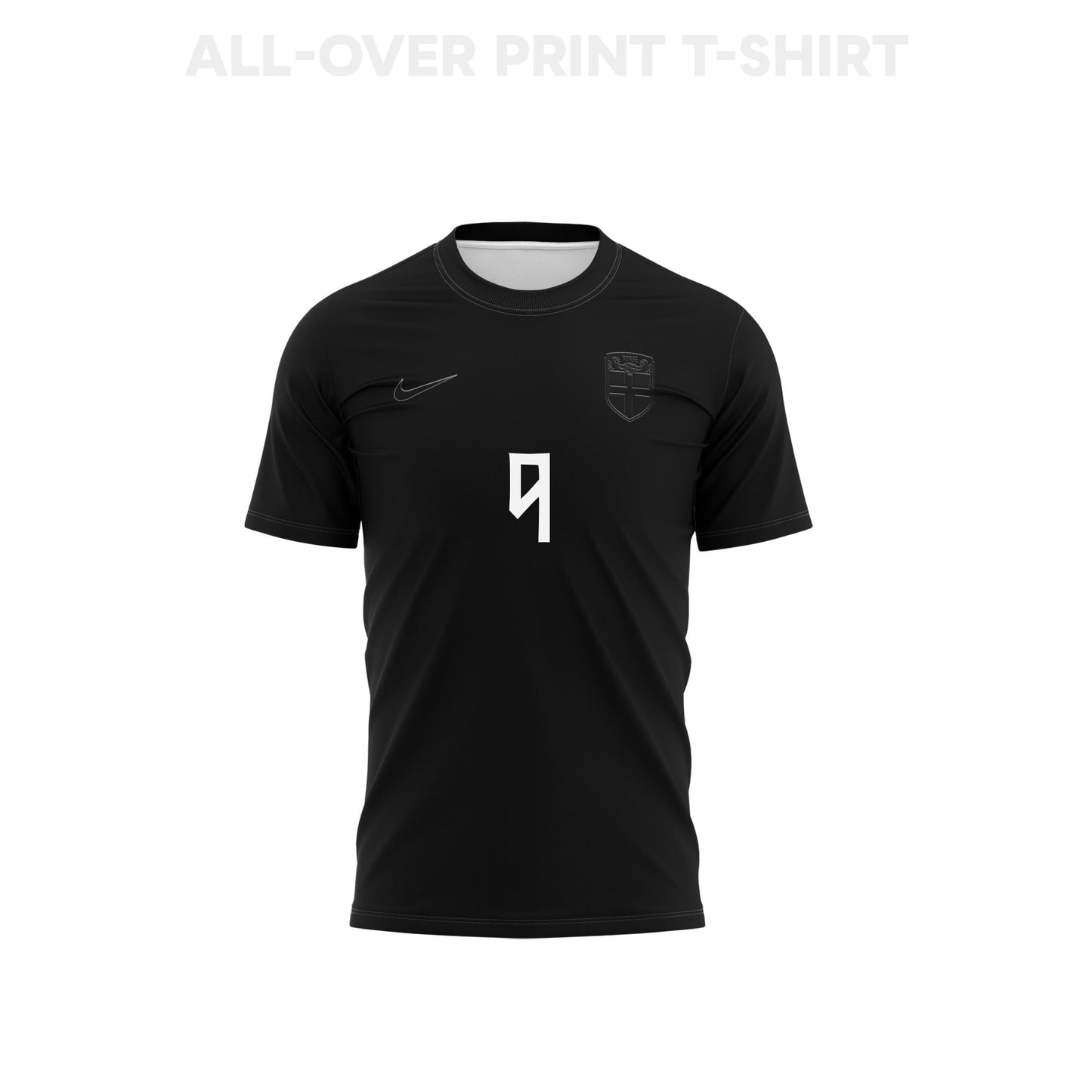 Erling Haaland 9 Norway 2026 Away 3D T-Shirt Fully Printed – Unisex, Black