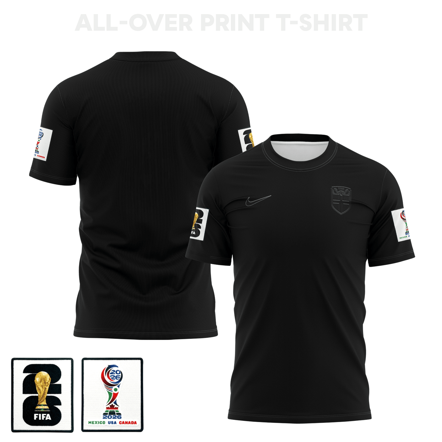 Norway 2026 Away 3D T-Shirt Fully Printed – Unisex, Black