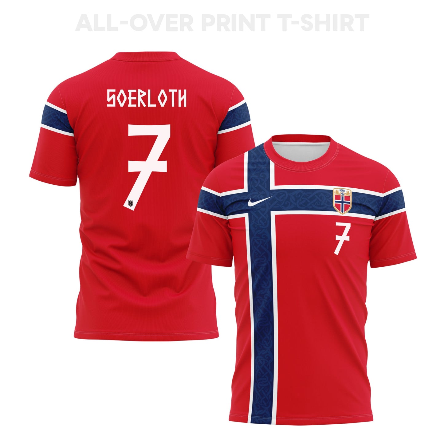 Alexander Soerloth 7 Norway 2026 Home 3D T-Shirt Fully Printed – Unisex, Red