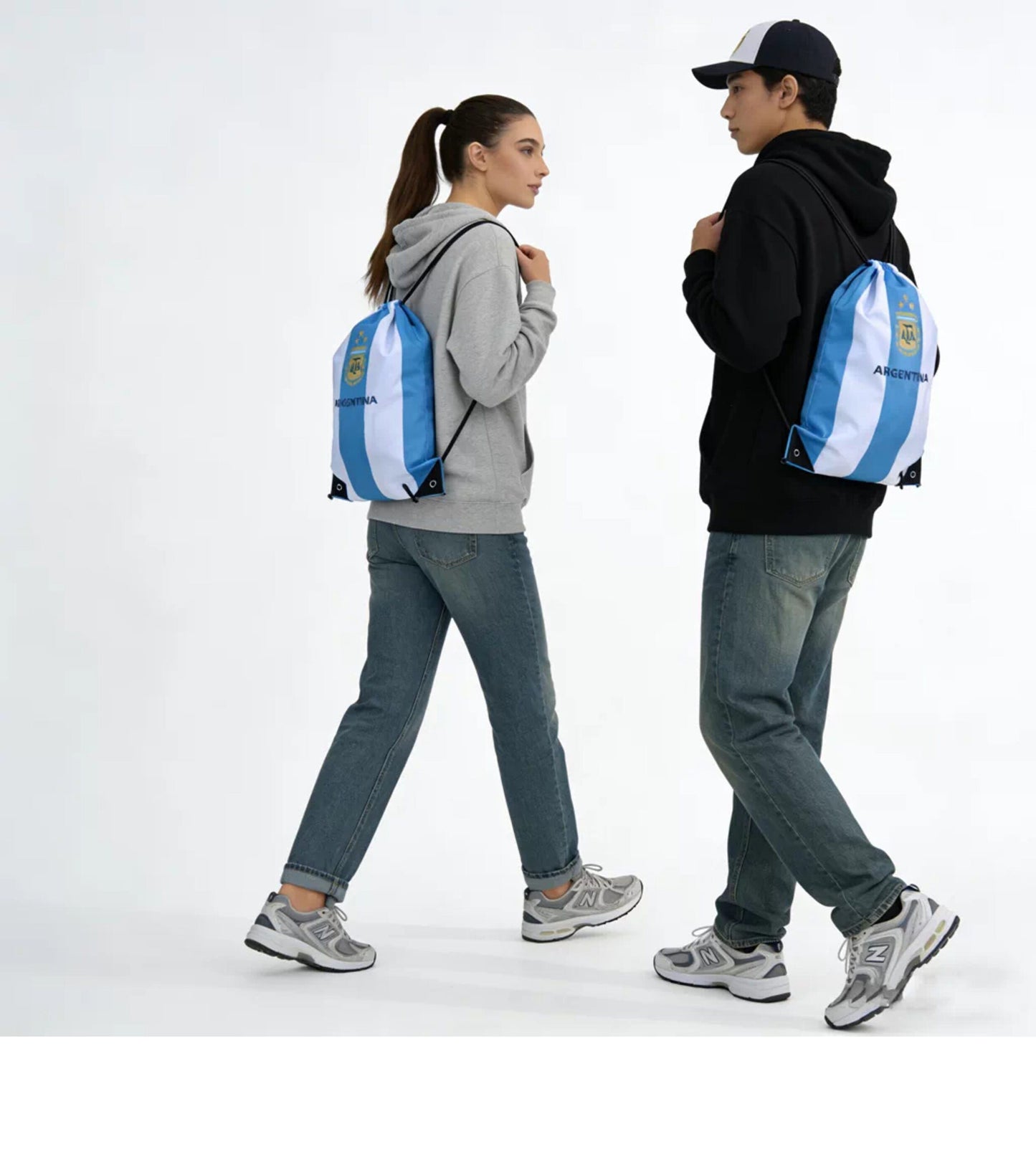 Argentina Soccer Fan Drawstring Bag – World Cup 2026 Edition