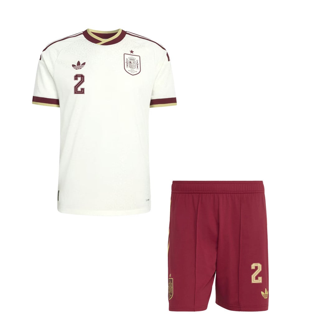 Dani Carvajal 2 Spain 2026 Away Men Jersey & Shorts Set – White And Red