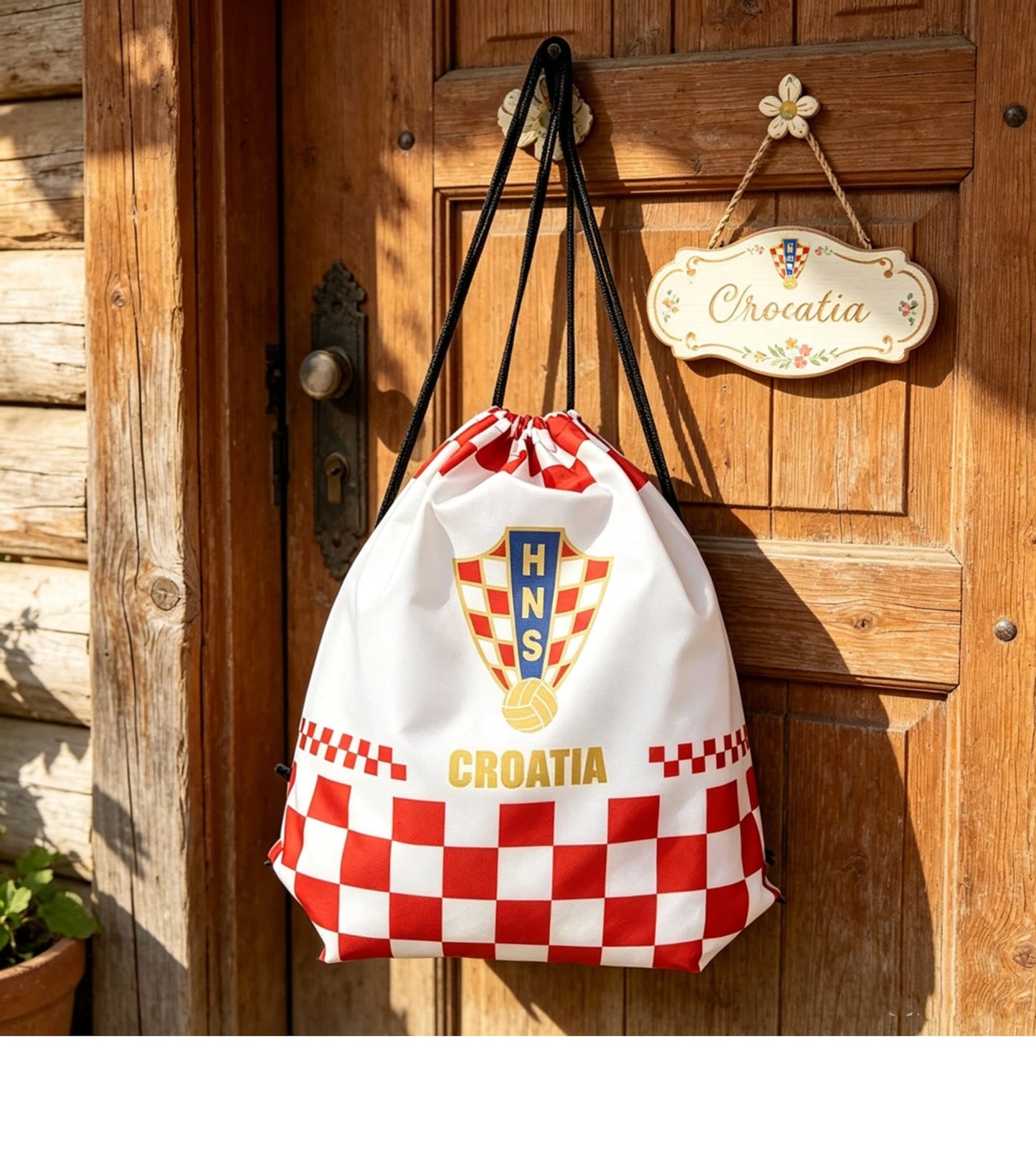 Croatia Soccer Fan Drawstring Bag – World Cup 2026 Edition