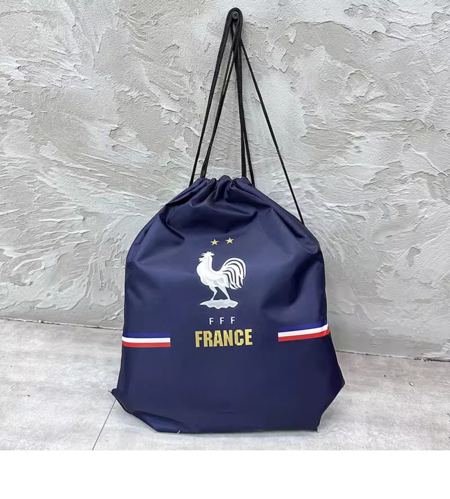 France Soccer Fan Drawstring Bag – World Cup 2026 Edition - Navy