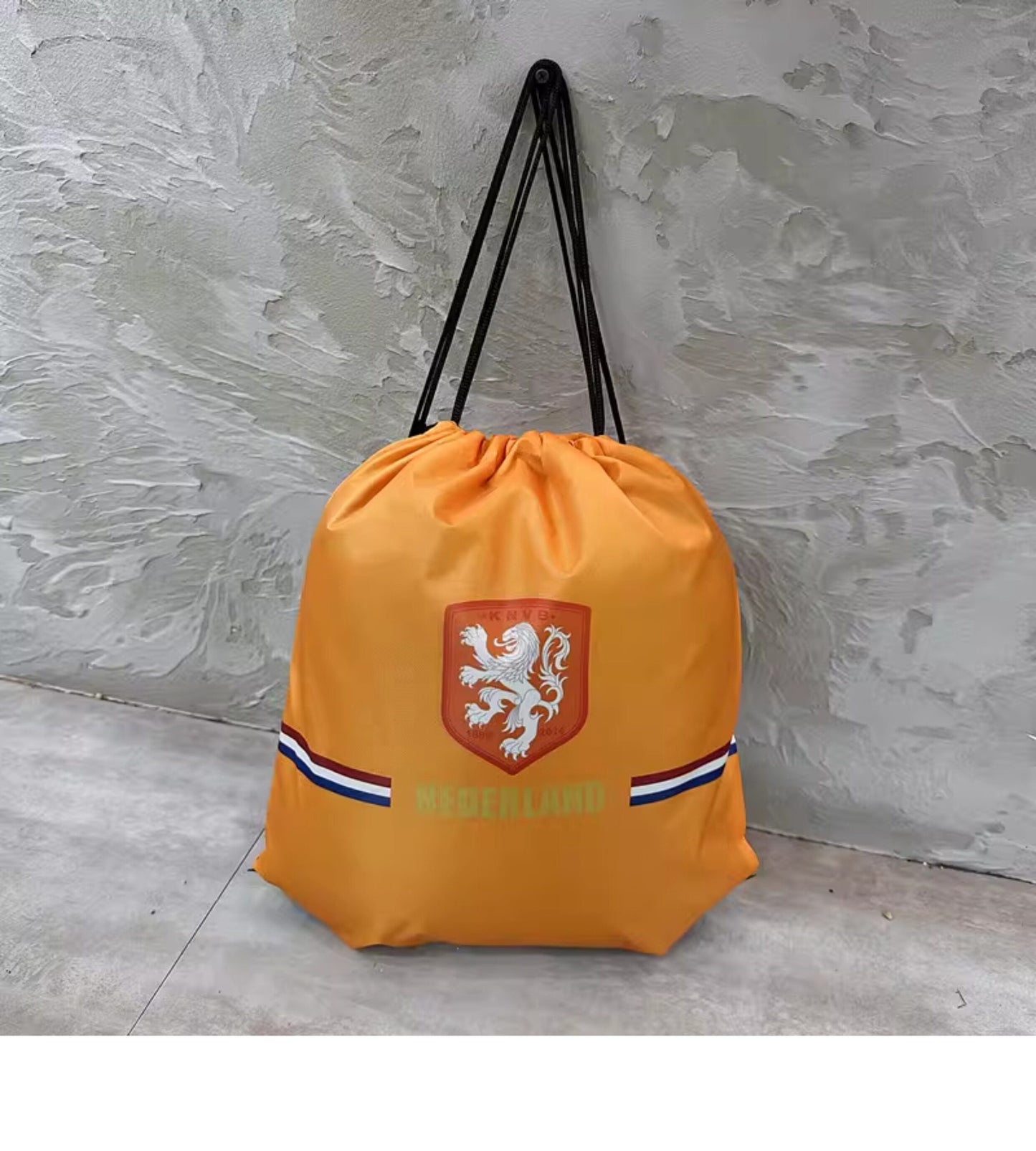 Netherlands Soccer Fan Drawstring Bag – World Cup 2026 Edition - Orange
