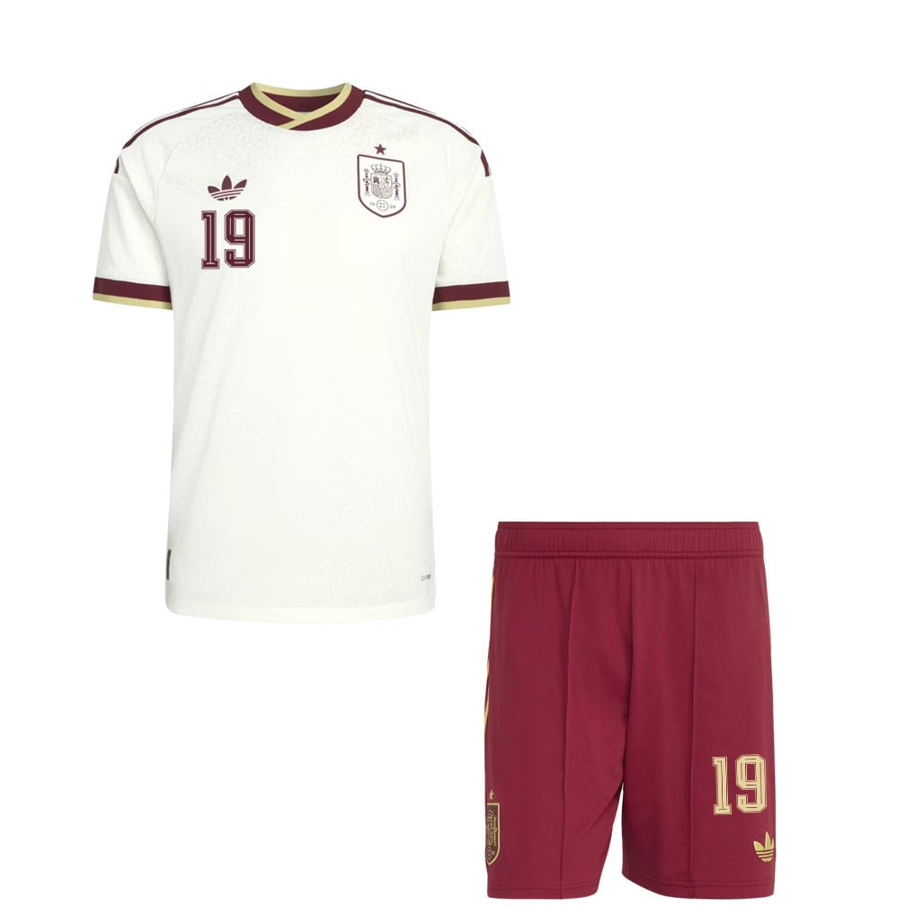 Lamine Yamal 19 Spain 2026 Away Men Jersey & Shorts Set – White And Red