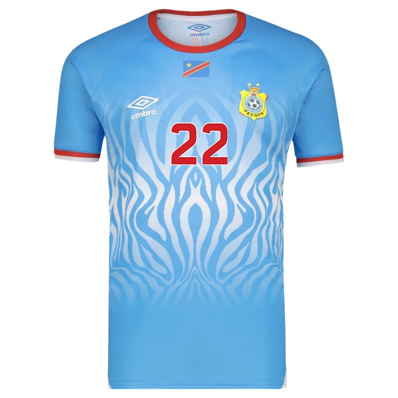 Chancel Mbemba 22 DR Congo 2026 Home Jersey - Blue, Men