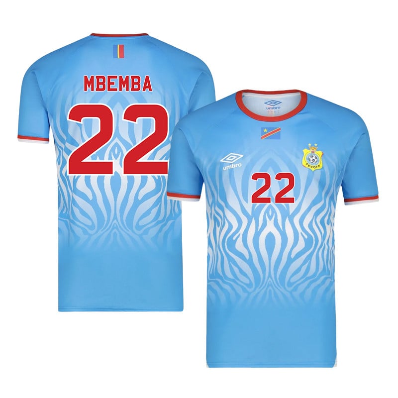 Chancel Mbemba 22 DR Congo 2026 Home Jersey - Blue, Men