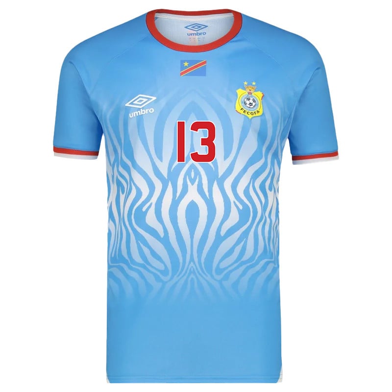 Meschack Elia 13 DR Congo 2026 Home Jersey - Blue, Men