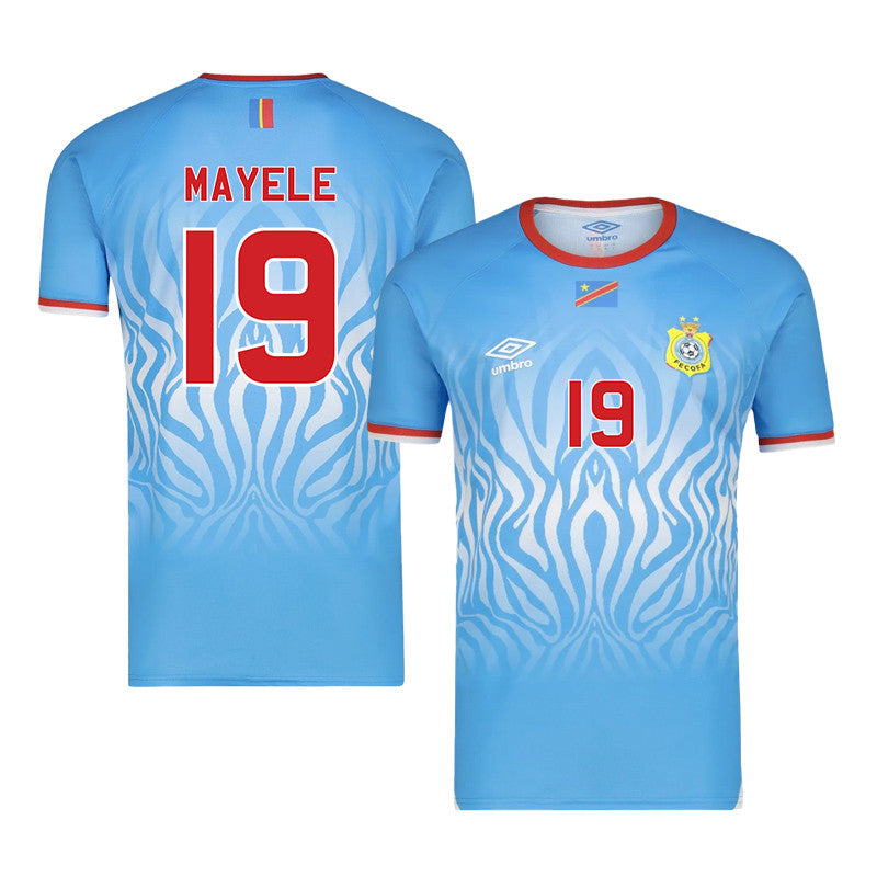 Fiston Mayele 19 DR Congo 2026 Home Jersey - Blue, Men