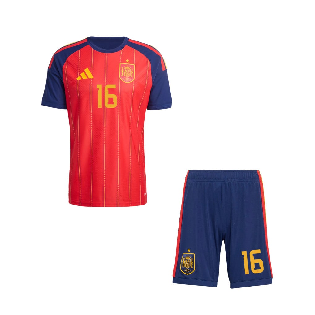 Mikel Oyarzabal 16 Spain 2026 Home Men Jersey & Shorts Set – Red