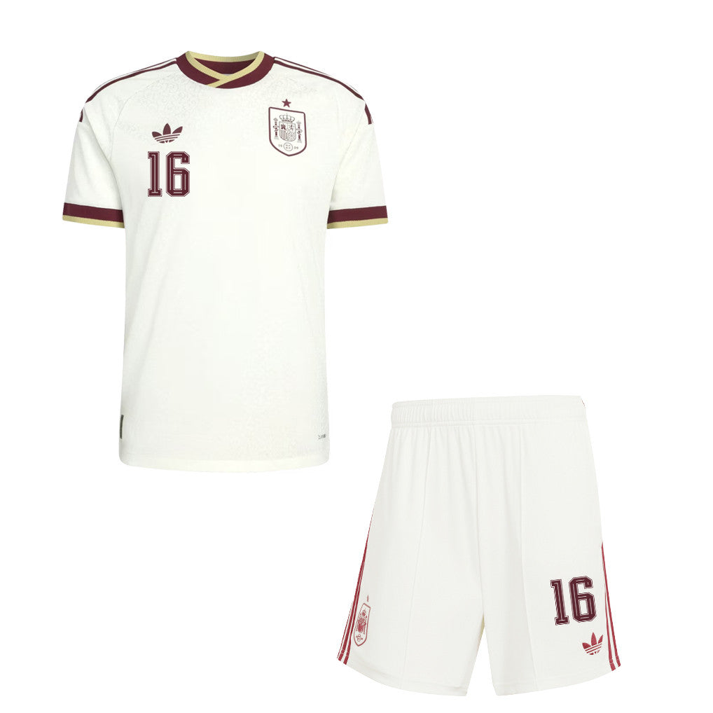 Mikel Oyarzabal 16 Spain 2026 Away Men Jersey & Shorts Set – White
