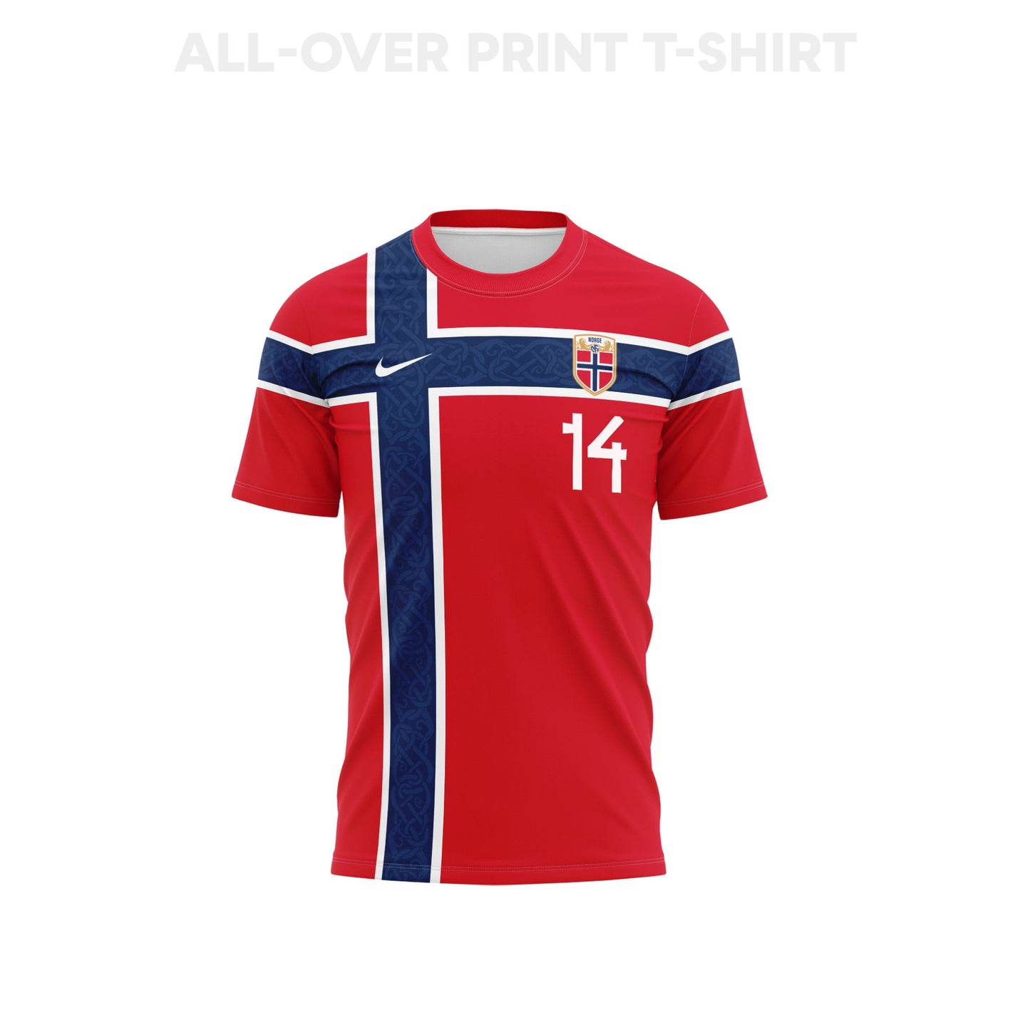 Julian Ryerson 14 Youth Norway 2026 Home 3D T-shirt Fully Printed – Red