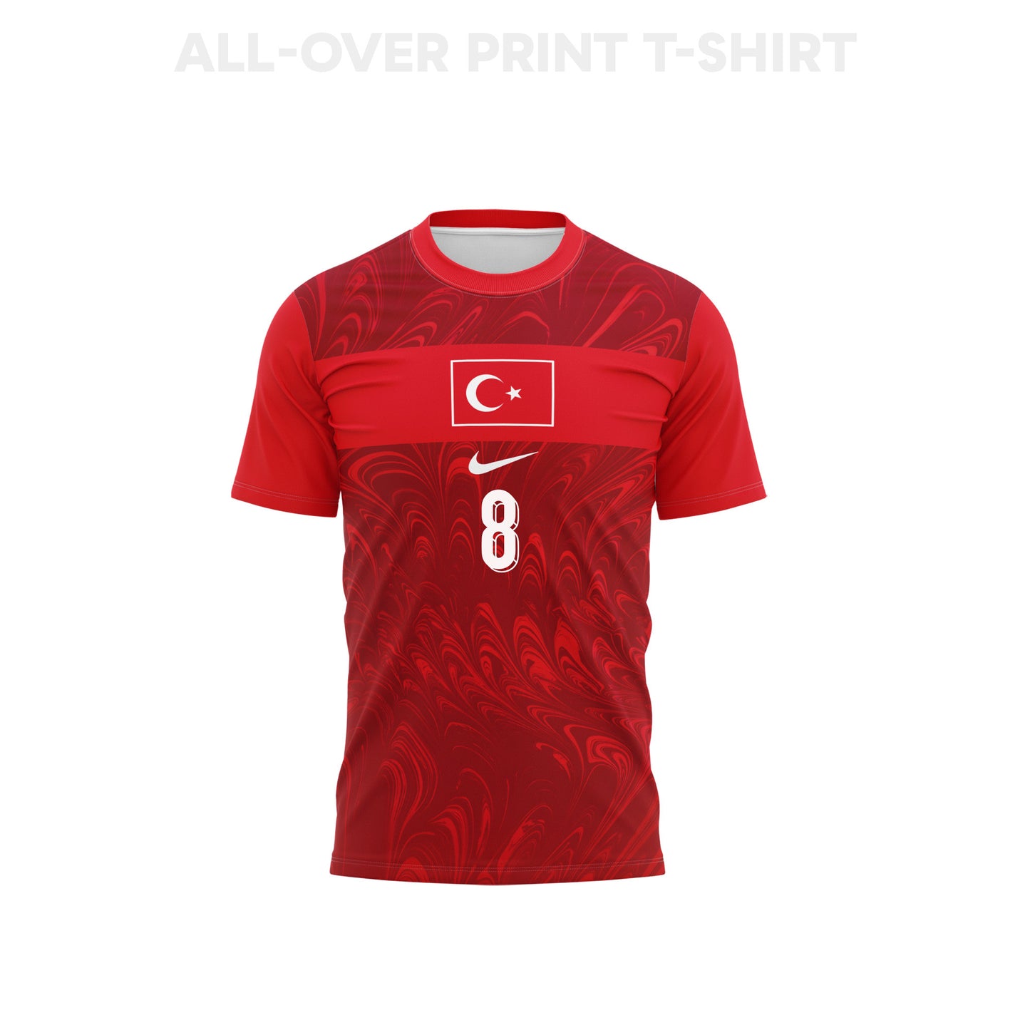 Arda Guler 8 Turkey 2026 Home 3D T-Shirt Fully Printed – Unisex, Red
