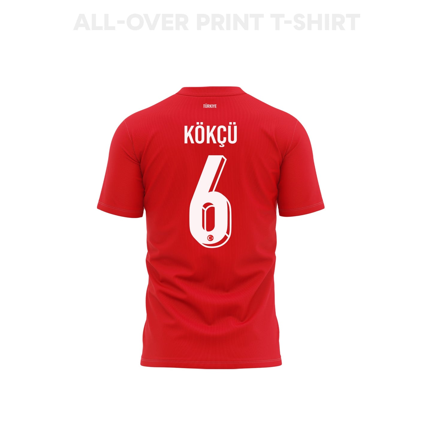 Orkun Kokcu 6 Youth Turkey 2026 Home 3D T-shirt Fully Printed – Red