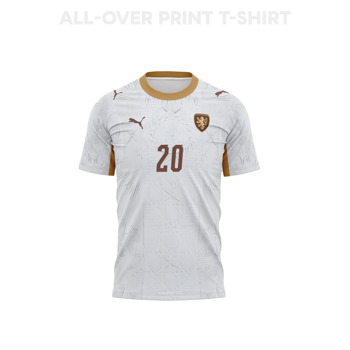 Jaroslav Zeleny 20 Czech Republic 2026 Away 3D T-Shirt Fully Printed – Unisex, Off-white