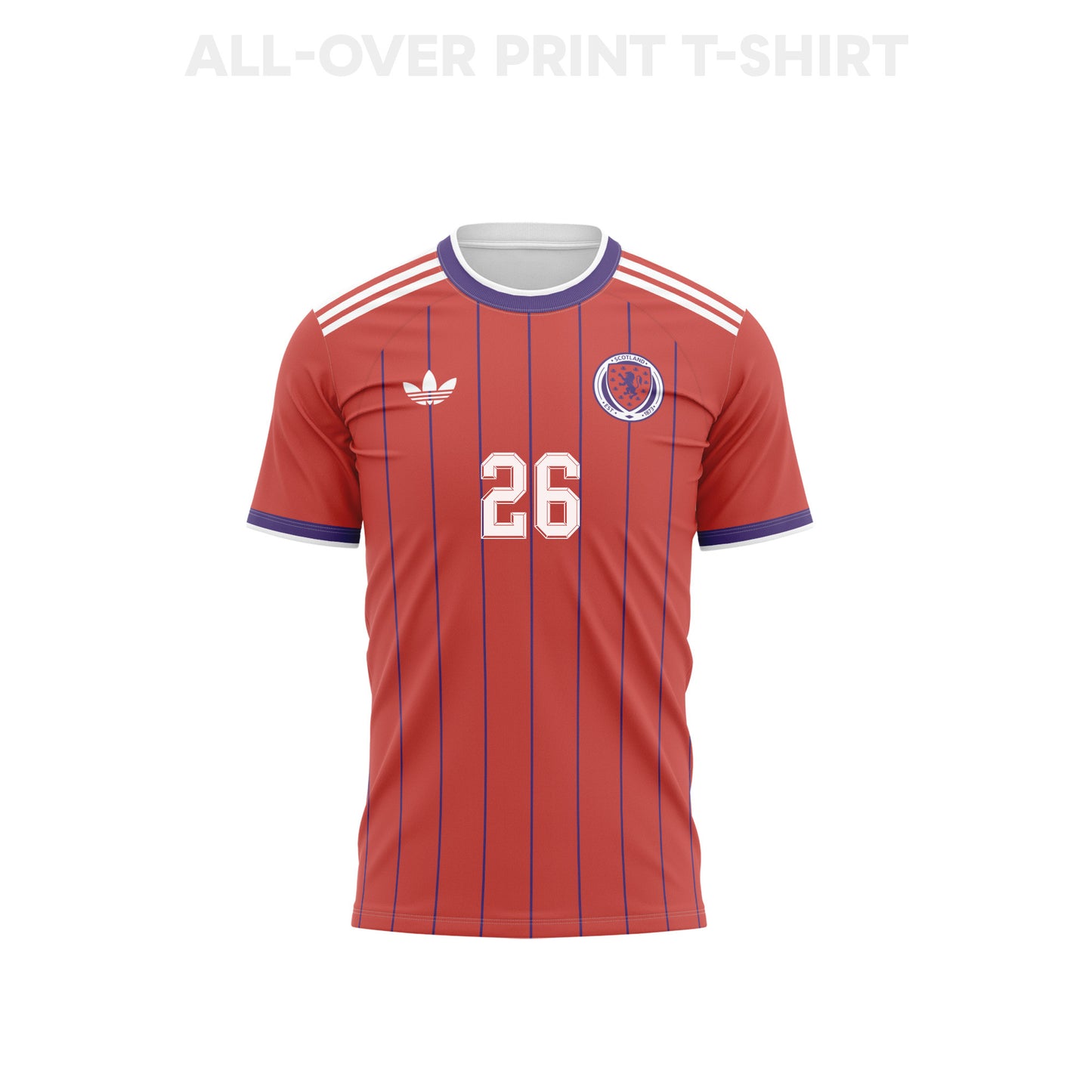 Scott McKenna 26 Scotland 2026 Youth Away 3D T-shirt Fully Printed – Red