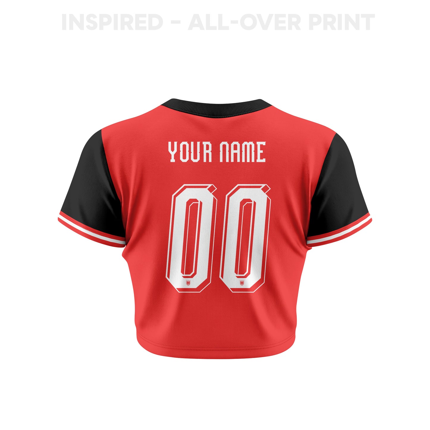 Austria 2026 Personalized Women's Home All-Over Print Cropped Jersey - Red
