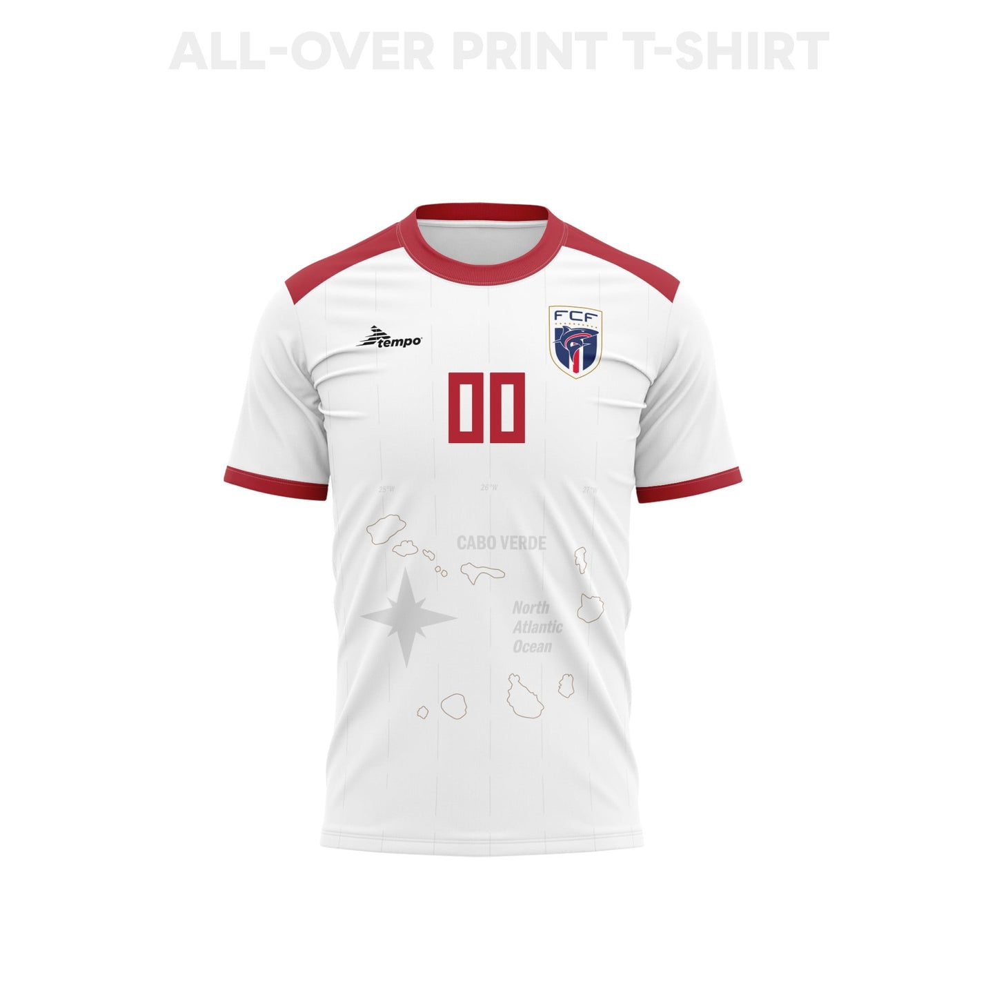 Cape Verde 2026 Personalized Away 3D T-Shirt Fully Printed – Unisex, White