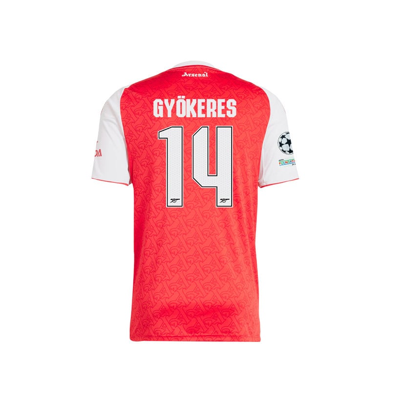 Viktor Gyökeres 14 Arsenal 25/26 Home Jersey – Final Match Details Edition, Red/White