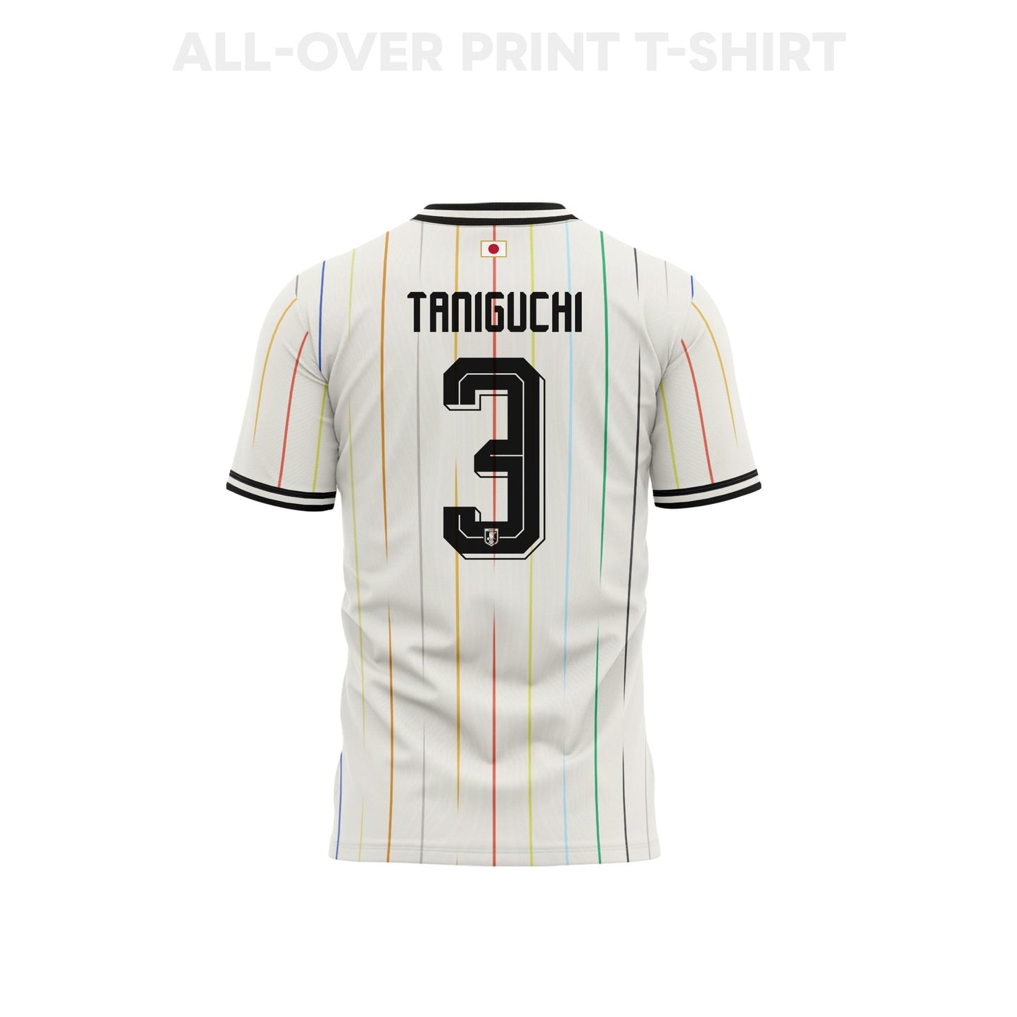 Shogo Taniguchi 3 Japan 2026 Away 3D T-Shirt Fully Printed – Unisex, White