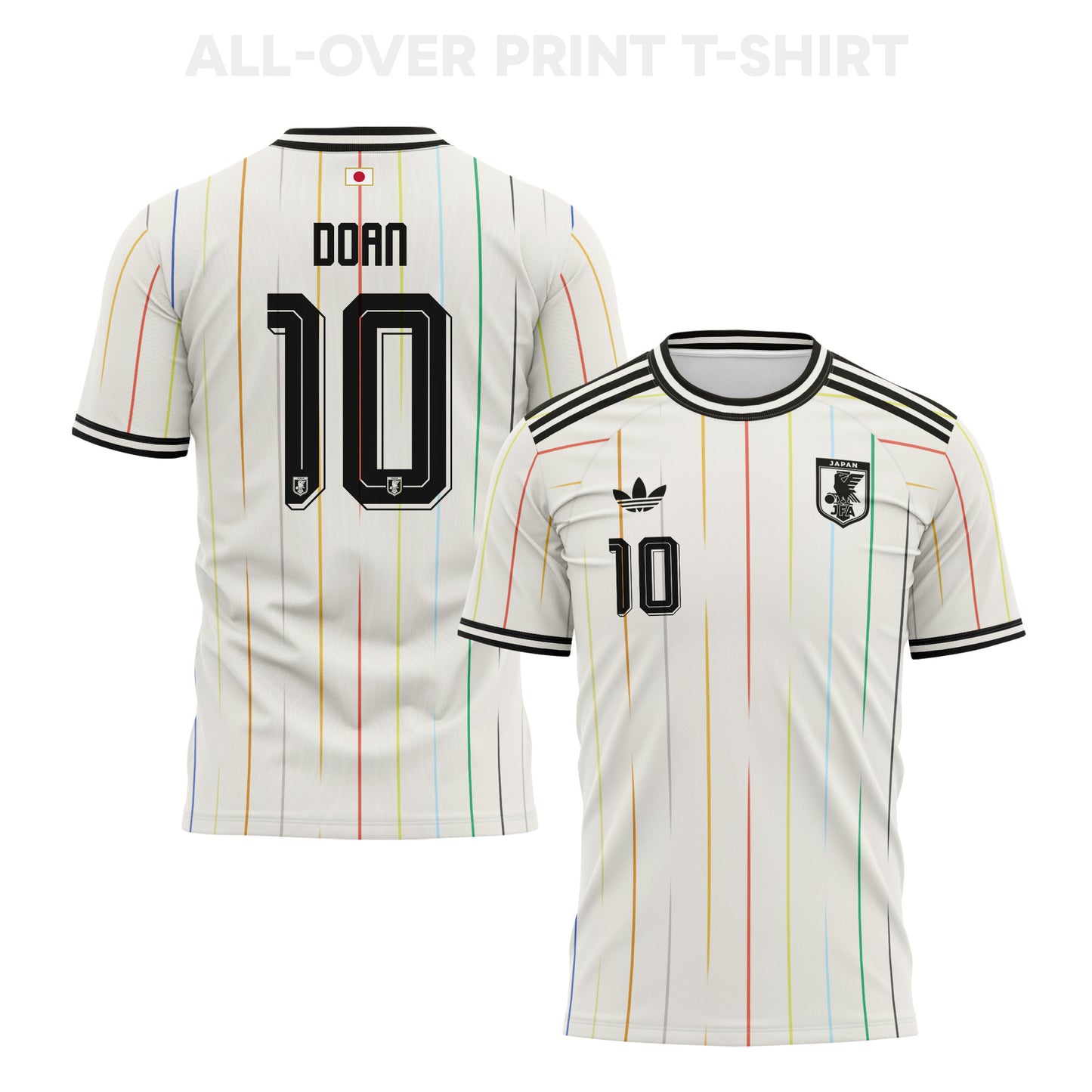Ritsu Doan 10 Japan 2026 Away 3D T-Shirt Fully Printed – Unisex, White