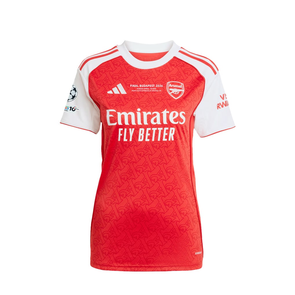 Riccardo Calafiori 33 Arsenal 25/26 Final Match Details Edition Home Jersey - Women, Red
