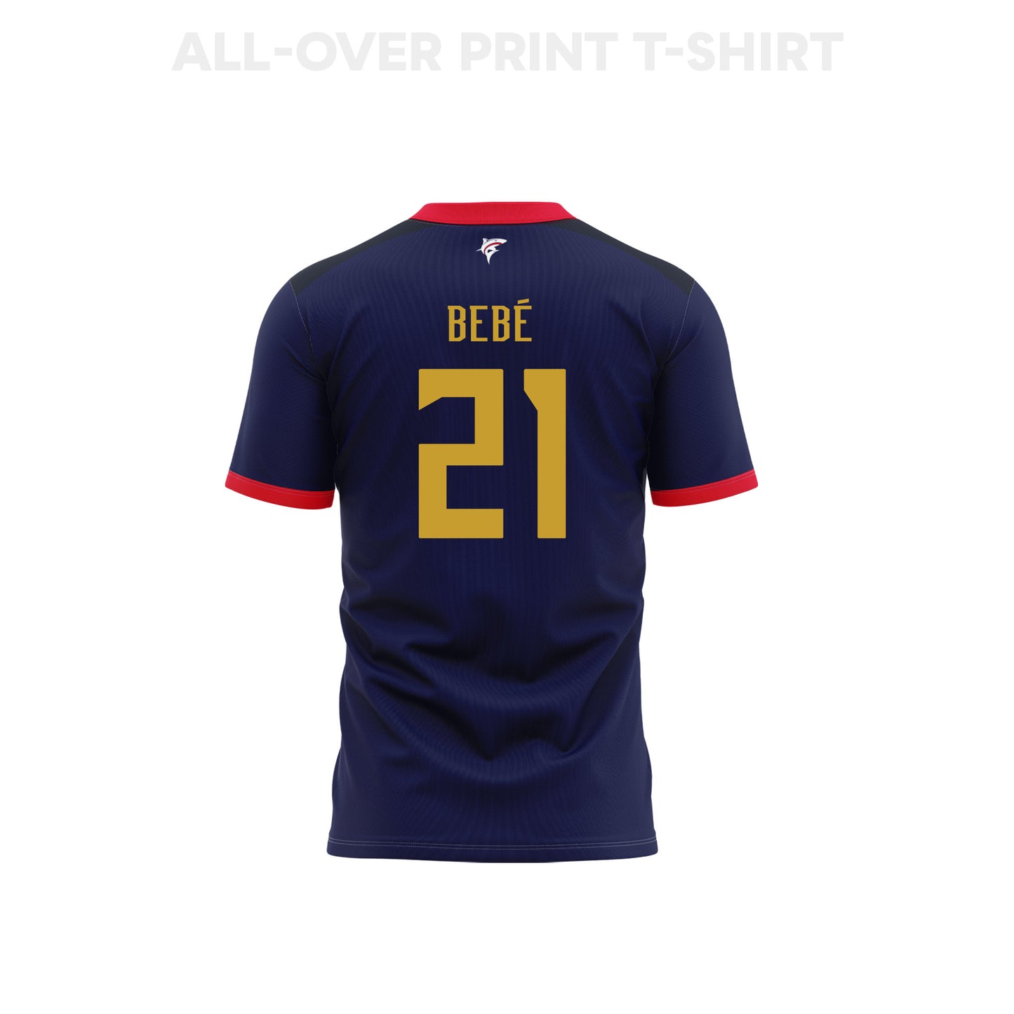 Bebé 21 Cape Verde 2026 Youth Home 3D T-shirt Fully Printed – Navy