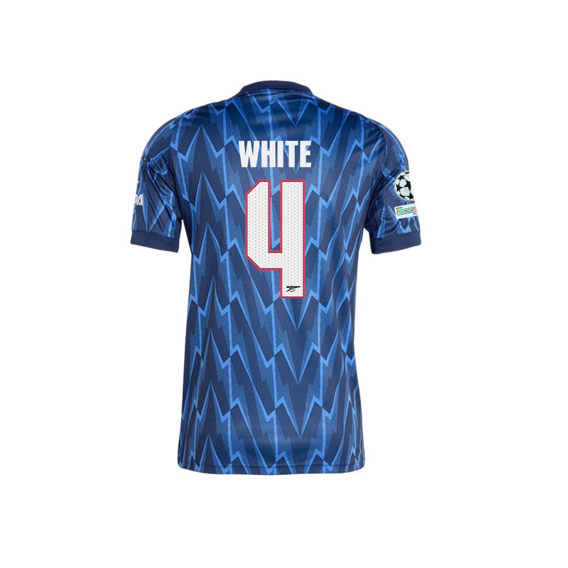 Ben White 4 Arsenal 25/26 Away Jersey – Final Match Details Edition, Navy